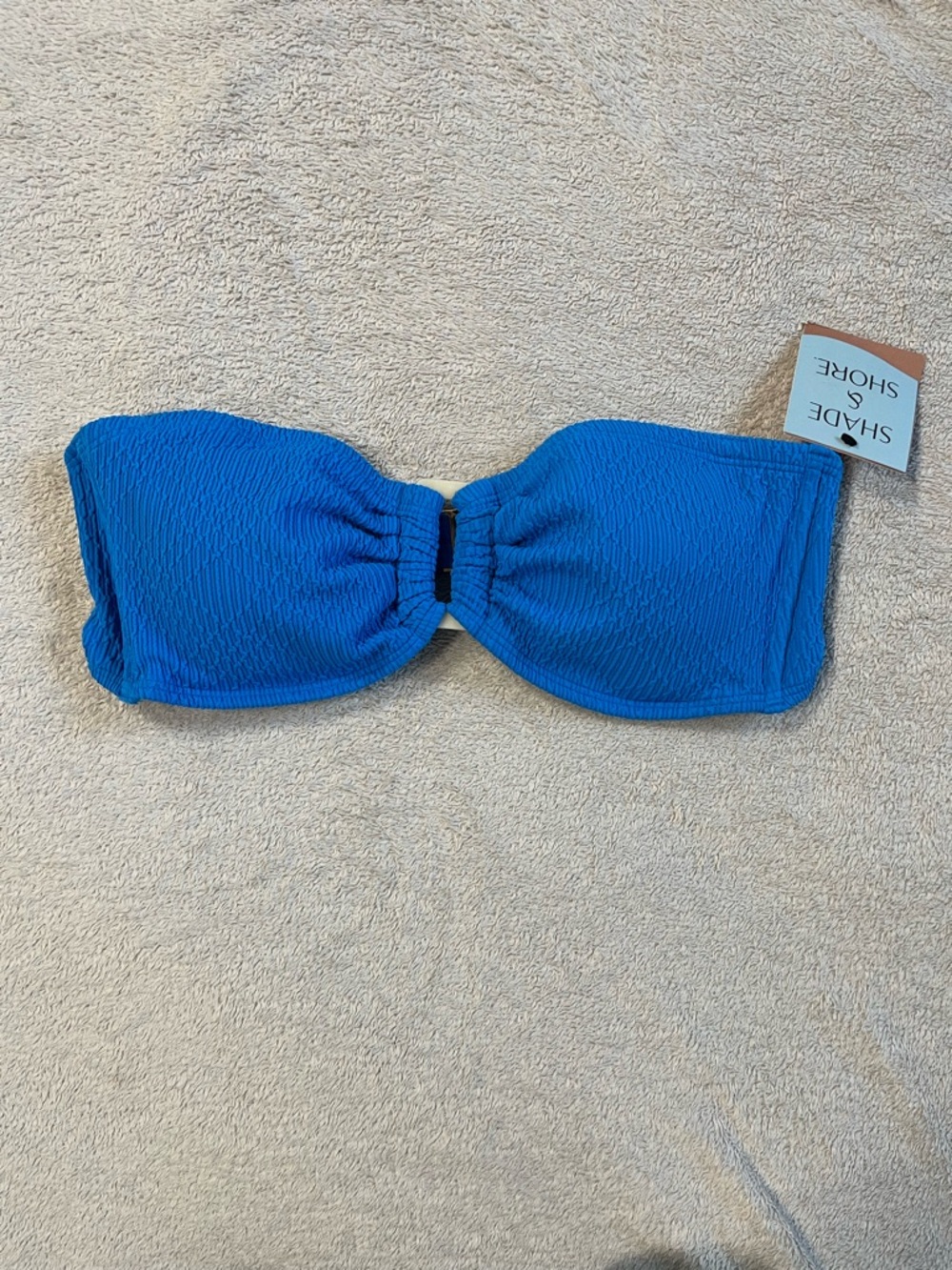 Shade & Shore Royal Blue Bandeau Bikini Top